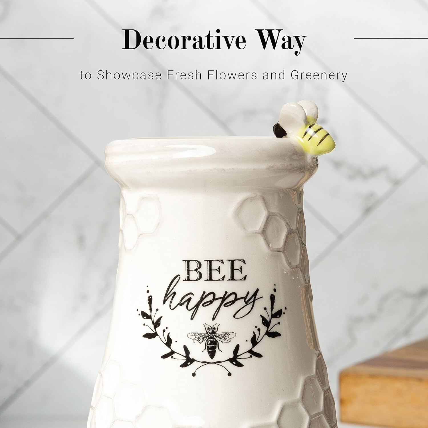 Ceramic Flower Vase, Flower Vase, Honeycomb Decor - 3 Ceramic Flower Vase, Flower Vase, Honeycomb Decor - 3